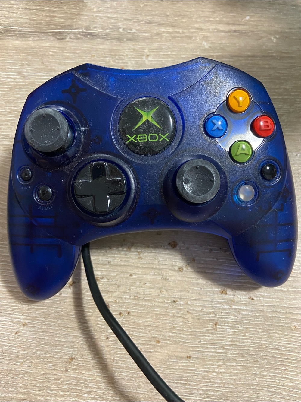 Microsoft Xbox Original Blue S-Type Controller Wired OEM